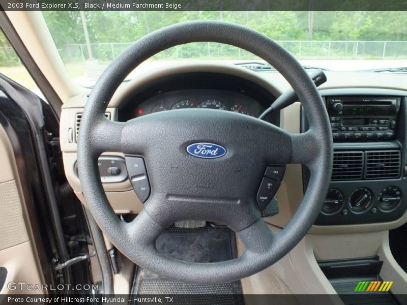Black / Medium Parchment Beige 2003 Ford Explorer XLS