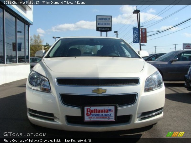 White Diamond Tricoat / Ebony 2011 Chevrolet Malibu LT