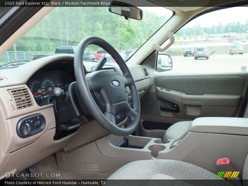 Black / Medium Parchment Beige 2003 Ford Explorer XLS
