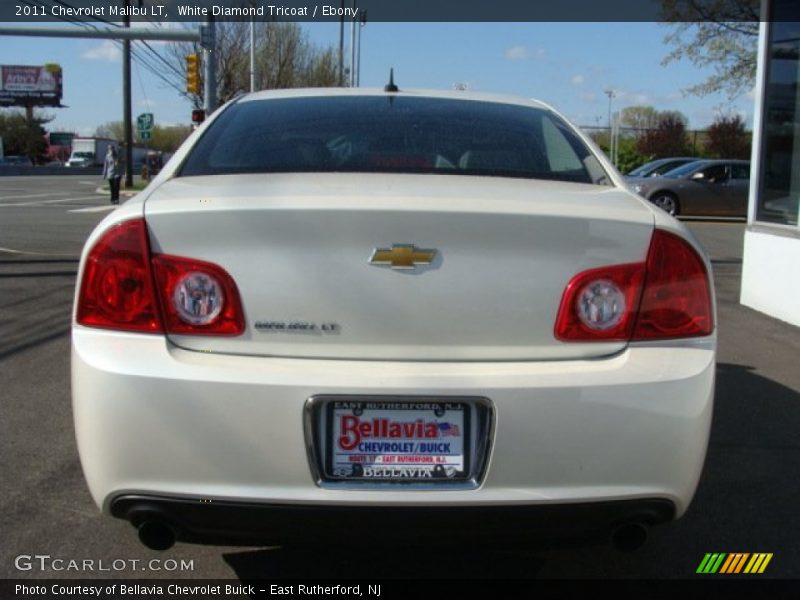 White Diamond Tricoat / Ebony 2011 Chevrolet Malibu LT