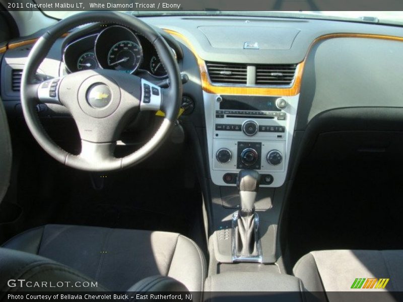 White Diamond Tricoat / Ebony 2011 Chevrolet Malibu LT