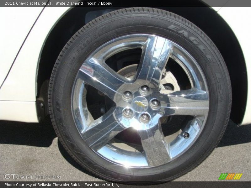 White Diamond Tricoat / Ebony 2011 Chevrolet Malibu LT