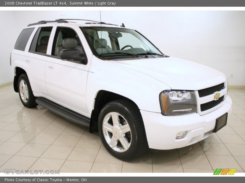 Summit White / Light Gray 2008 Chevrolet TrailBlazer LT 4x4