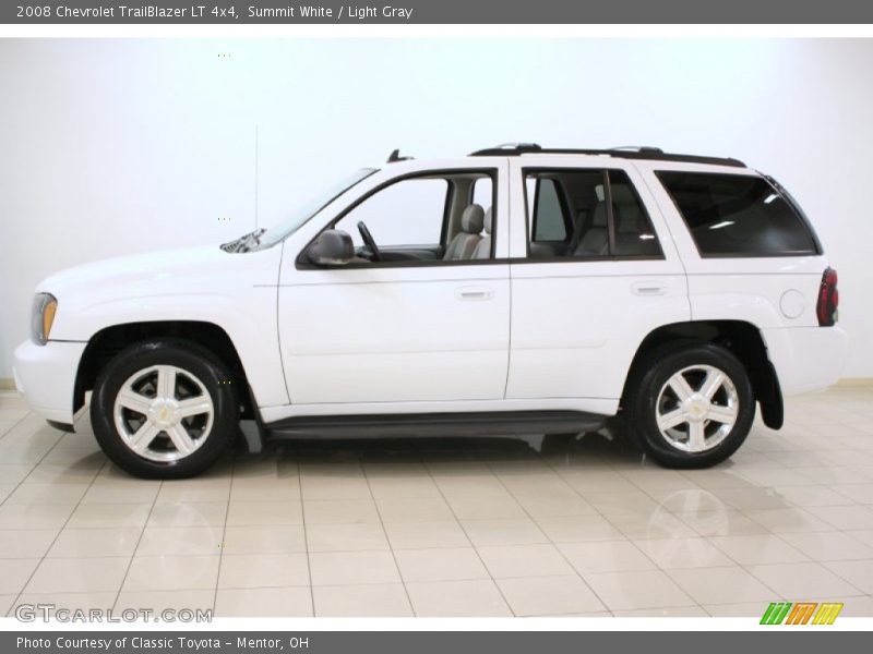 Summit White / Light Gray 2008 Chevrolet TrailBlazer LT 4x4