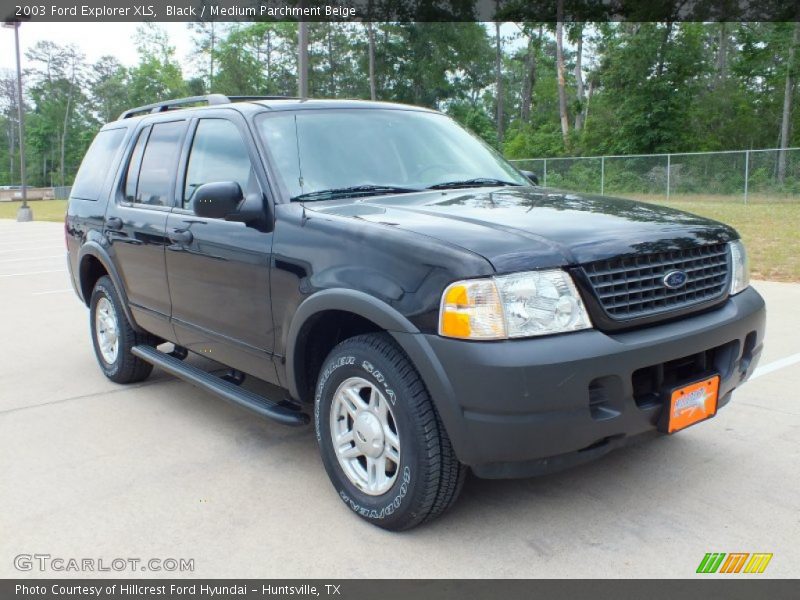 Black / Medium Parchment Beige 2003 Ford Explorer XLS