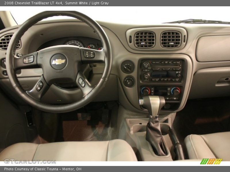 Summit White / Light Gray 2008 Chevrolet TrailBlazer LT 4x4