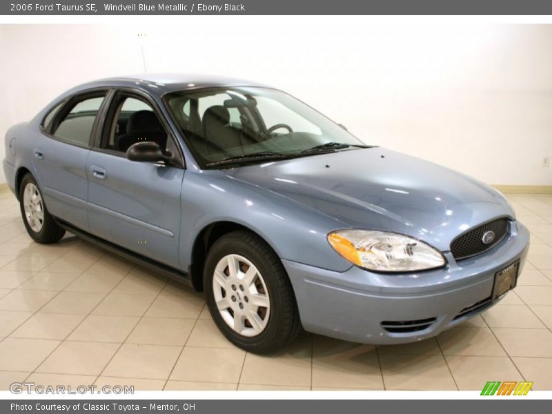 Windveil Blue Metallic / Ebony Black 2006 Ford Taurus SE