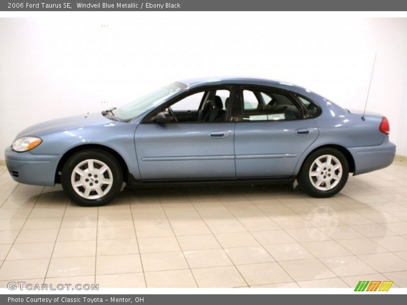 Windveil Blue Metallic / Ebony Black 2006 Ford Taurus SE
