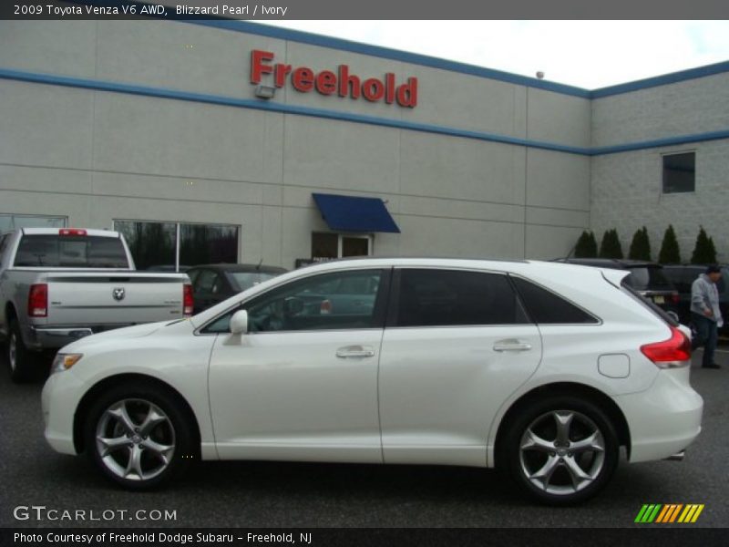 Blizzard Pearl / Ivory 2009 Toyota Venza V6 AWD