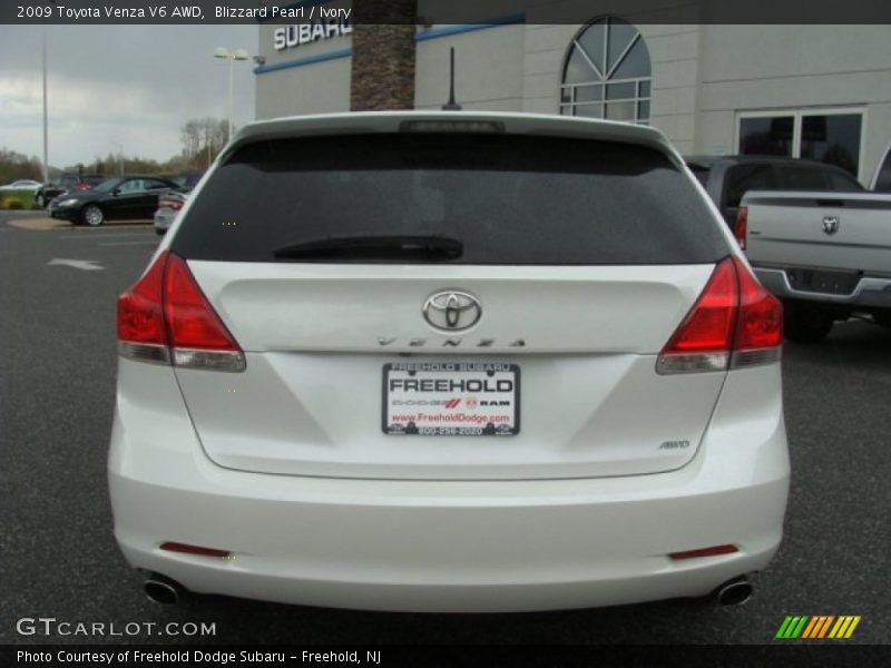 Blizzard Pearl / Ivory 2009 Toyota Venza V6 AWD