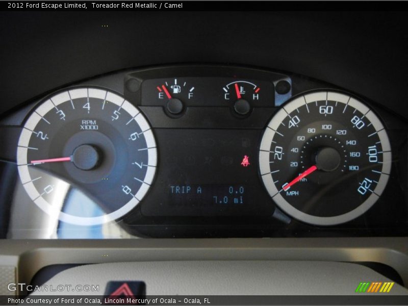 Toreador Red Metallic / Camel 2012 Ford Escape Limited