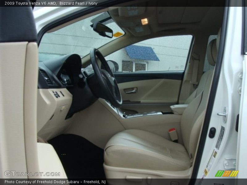 Blizzard Pearl / Ivory 2009 Toyota Venza V6 AWD