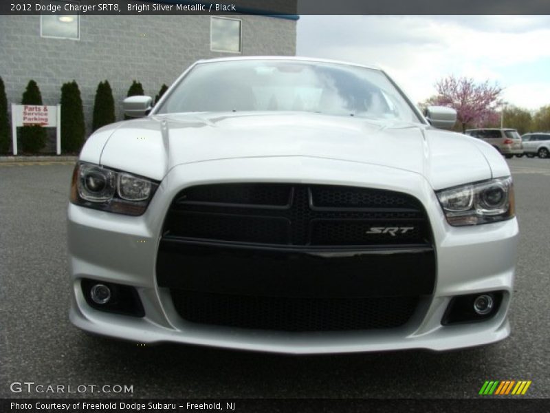 Bright Silver Metallic / Black 2012 Dodge Charger SRT8