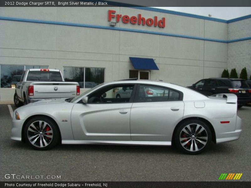 Bright Silver Metallic / Black 2012 Dodge Charger SRT8