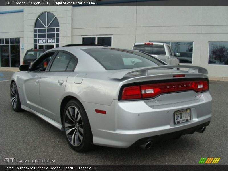 Bright Silver Metallic / Black 2012 Dodge Charger SRT8
