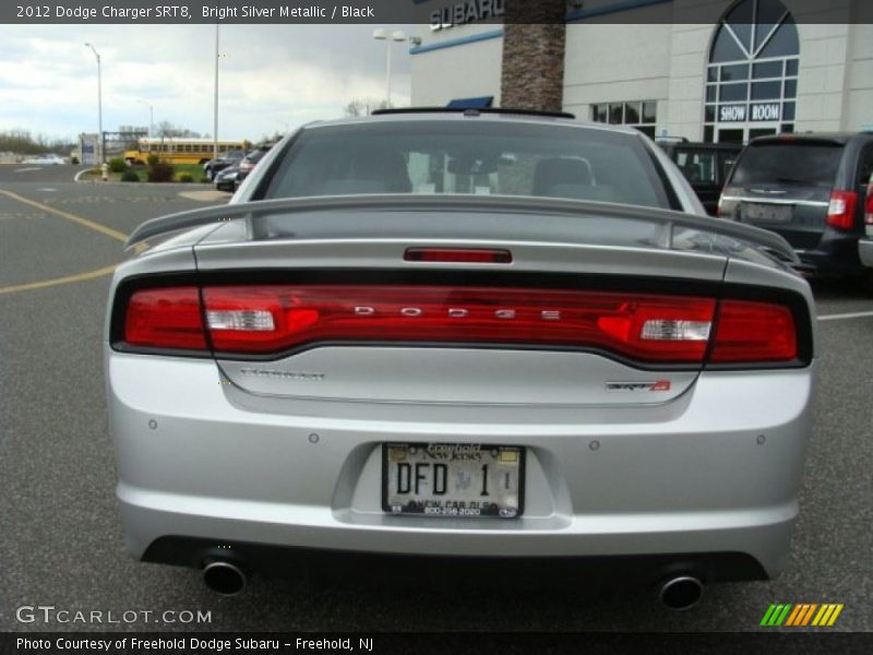Bright Silver Metallic / Black 2012 Dodge Charger SRT8