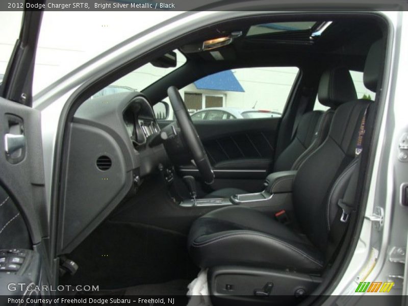 Bright Silver Metallic / Black 2012 Dodge Charger SRT8