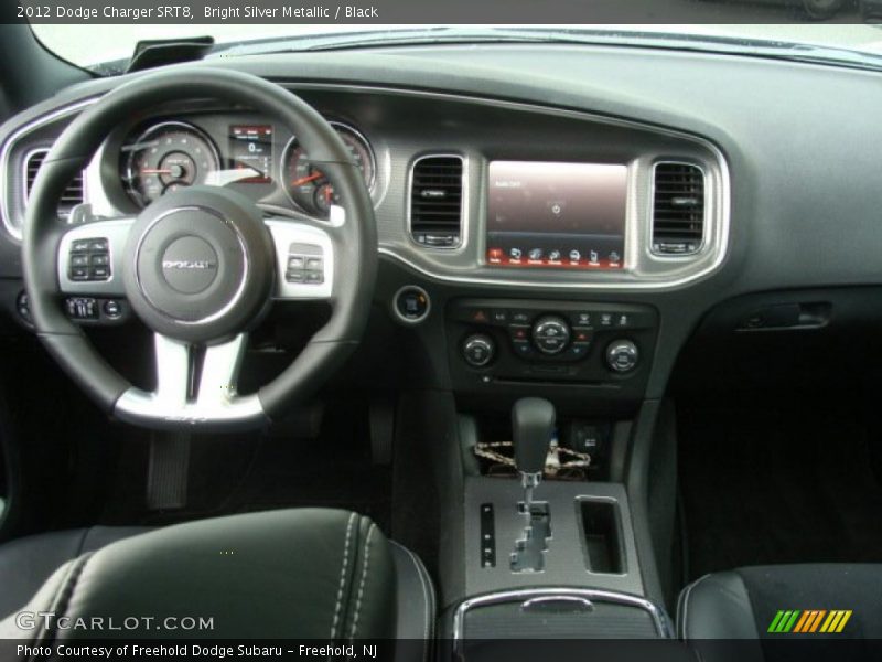 Bright Silver Metallic / Black 2012 Dodge Charger SRT8