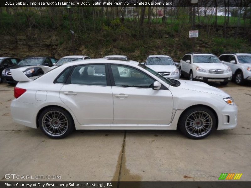  2012 Impreza WRX STi Limited 4 Door Satin White Pearl