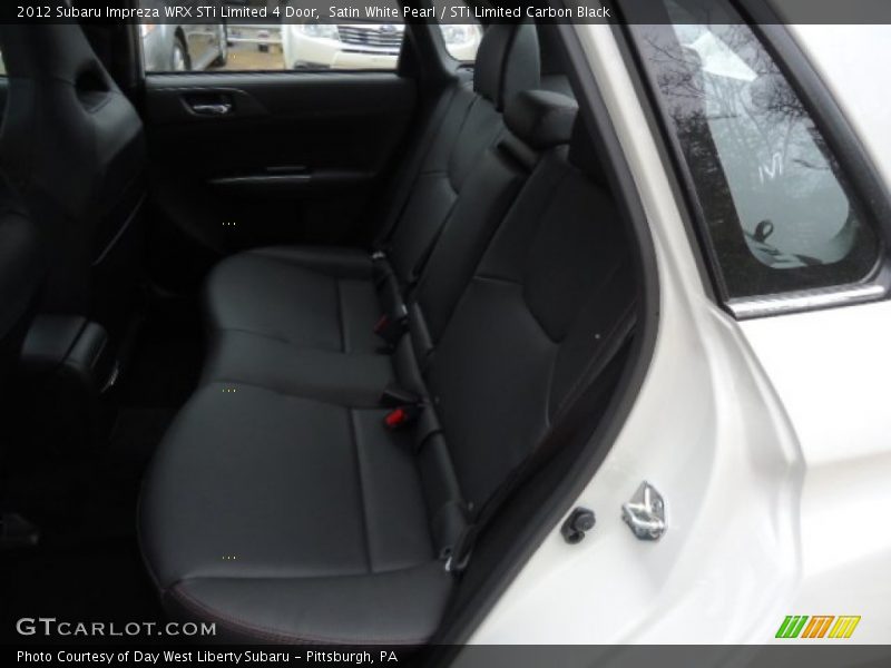 Satin White Pearl / STi Limited Carbon Black 2012 Subaru Impreza WRX STi Limited 4 Door