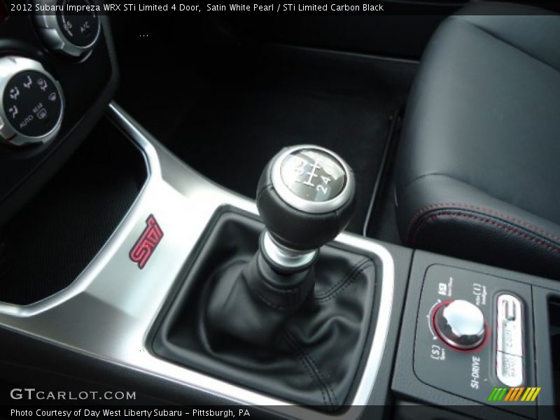  2012 Impreza WRX STi Limited 4 Door 6 Speed Manual Shifter