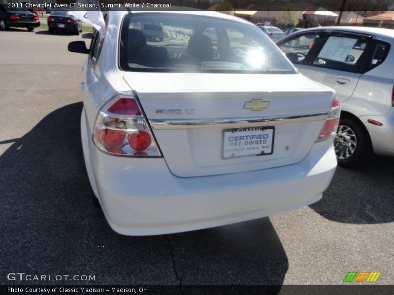 Summit White / Charcoal 2011 Chevrolet Aveo LT Sedan