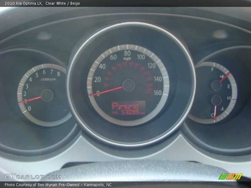 Clear White / Beige 2010 Kia Optima LX