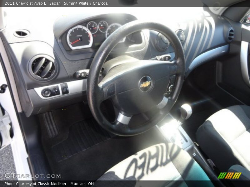 Summit White / Charcoal 2011 Chevrolet Aveo LT Sedan