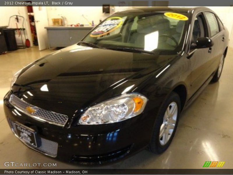 Black / Gray 2012 Chevrolet Impala LT