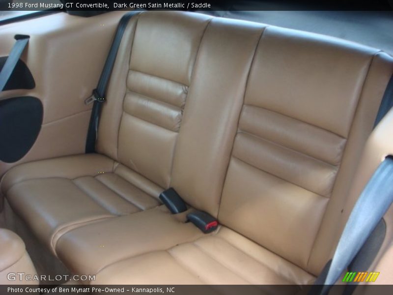 Rear Seat of 1998 Mustang GT Convertible