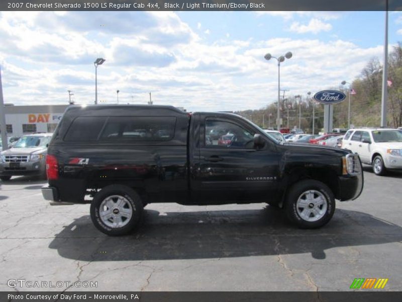 Black / Light Titanium/Ebony Black 2007 Chevrolet Silverado 1500 LS Regular Cab 4x4