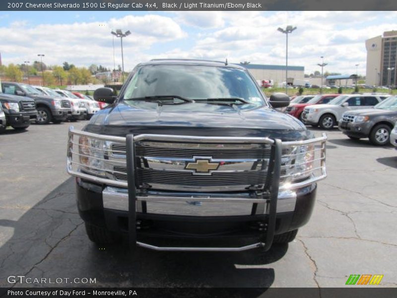 Black / Light Titanium/Ebony Black 2007 Chevrolet Silverado 1500 LS Regular Cab 4x4
