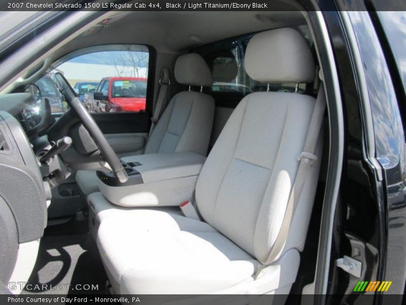 Black / Light Titanium/Ebony Black 2007 Chevrolet Silverado 1500 LS Regular Cab 4x4