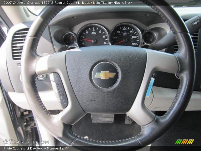 Black / Light Titanium/Ebony Black 2007 Chevrolet Silverado 1500 LS Regular Cab 4x4