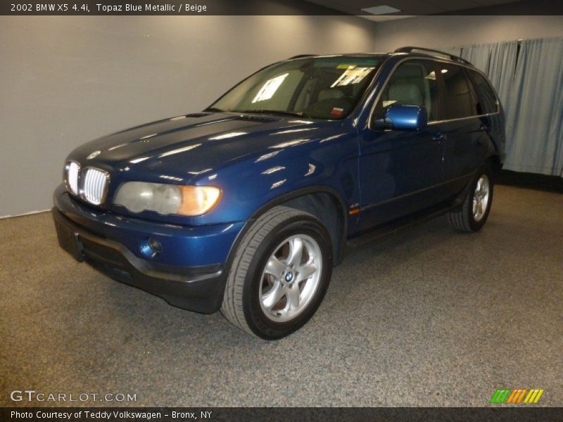 Topaz Blue Metallic / Beige 2002 BMW X5 4.4i