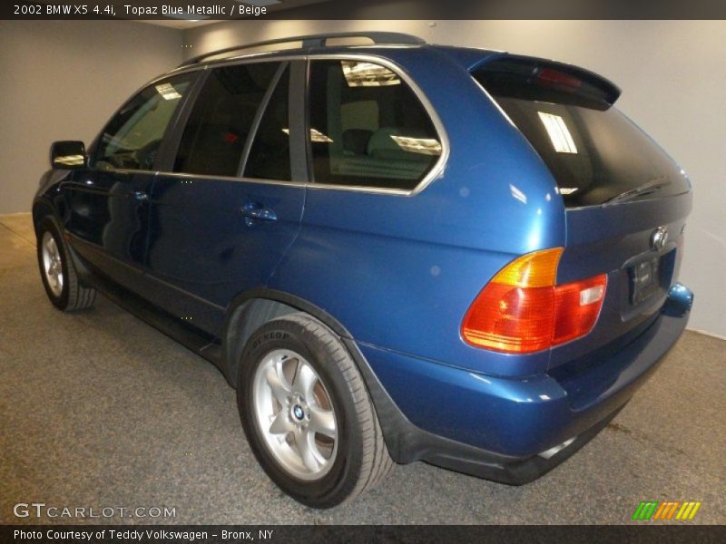 Topaz Blue Metallic / Beige 2002 BMW X5 4.4i