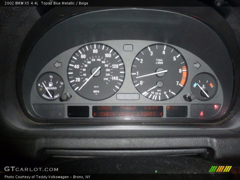 Topaz Blue Metallic / Beige 2002 BMW X5 4.4i