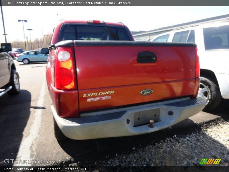 Toreador Red Metallic / Dark Graphite 2002 Ford Explorer Sport Trac 4x4