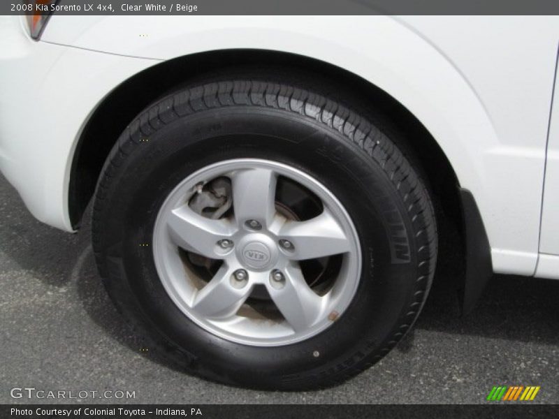 Clear White / Beige 2008 Kia Sorento LX 4x4