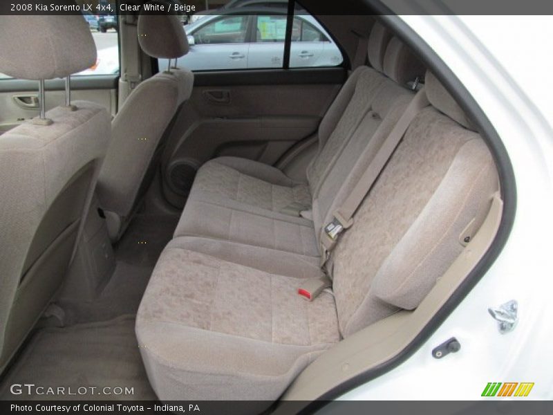 Clear White / Beige 2008 Kia Sorento LX 4x4