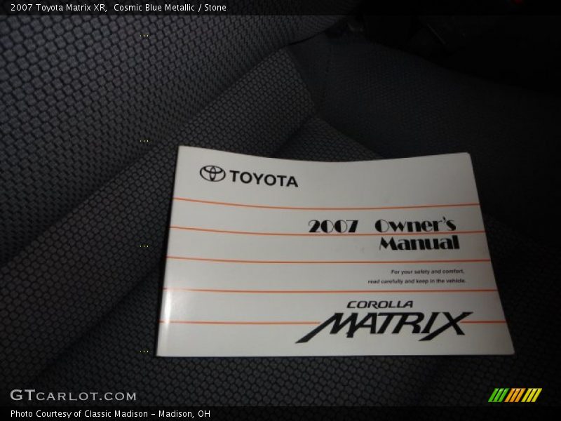 Cosmic Blue Metallic / Stone 2007 Toyota Matrix XR