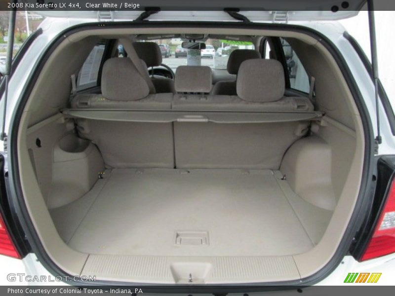 Clear White / Beige 2008 Kia Sorento LX 4x4