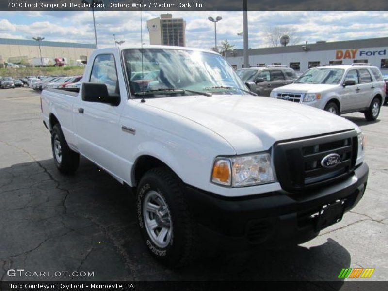 Oxford White / Medium Dark Flint 2010 Ford Ranger XL Regular Cab