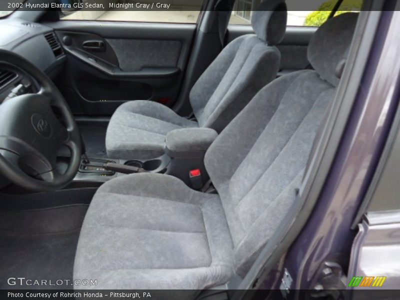 Midnight Gray / Gray 2002 Hyundai Elantra GLS Sedan
