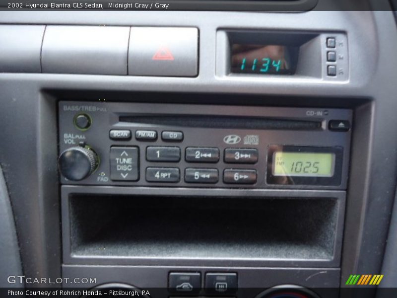 Midnight Gray / Gray 2002 Hyundai Elantra GLS Sedan