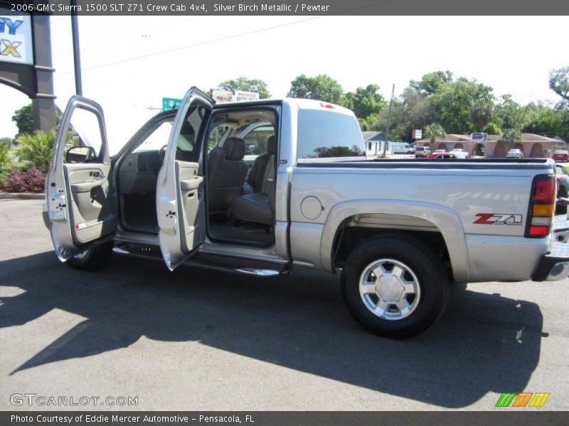 Silver Birch Metallic / Pewter 2006 GMC Sierra 1500 SLT Z71 Crew Cab 4x4