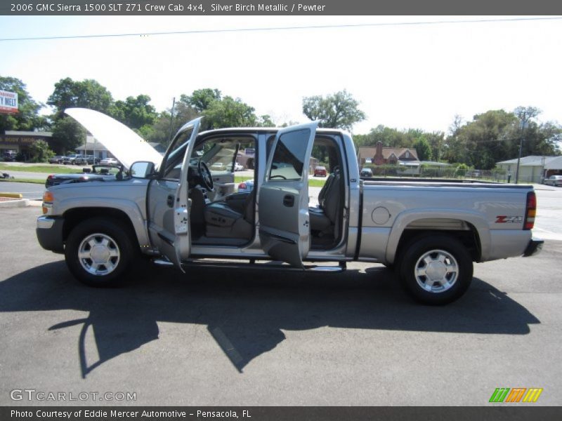 Silver Birch Metallic / Pewter 2006 GMC Sierra 1500 SLT Z71 Crew Cab 4x4