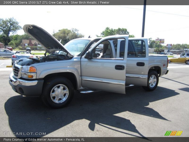 Silver Birch Metallic / Pewter 2006 GMC Sierra 1500 SLT Z71 Crew Cab 4x4