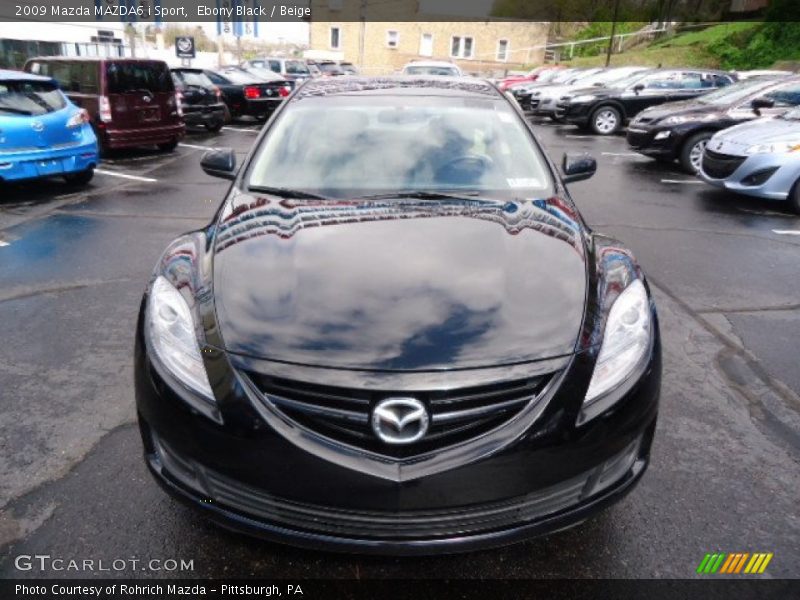 Ebony Black / Beige 2009 Mazda MAZDA6 i Sport
