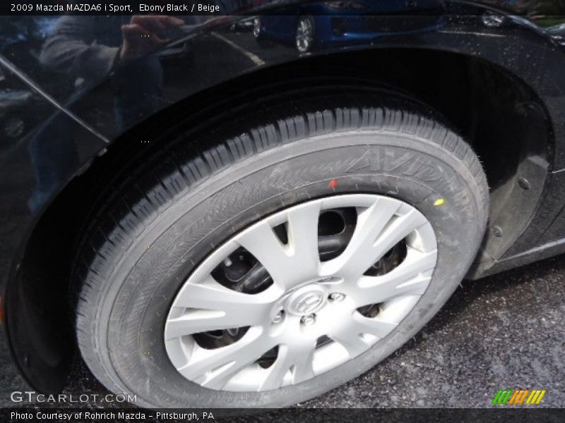Ebony Black / Beige 2009 Mazda MAZDA6 i Sport